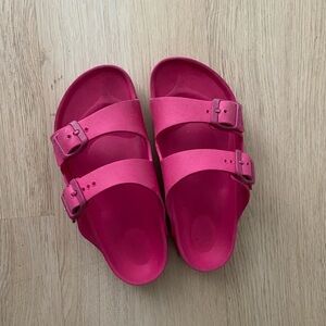 Hot Barbie pink EVA Birkenstock sandal size 32
